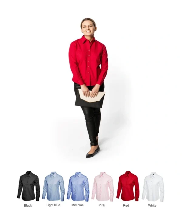 Uneek UC711 Ladies long sleeve Poplin Shirt